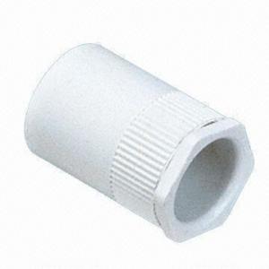 بوشن یکسر دنده مادگی PVC (بوشن و مهره)